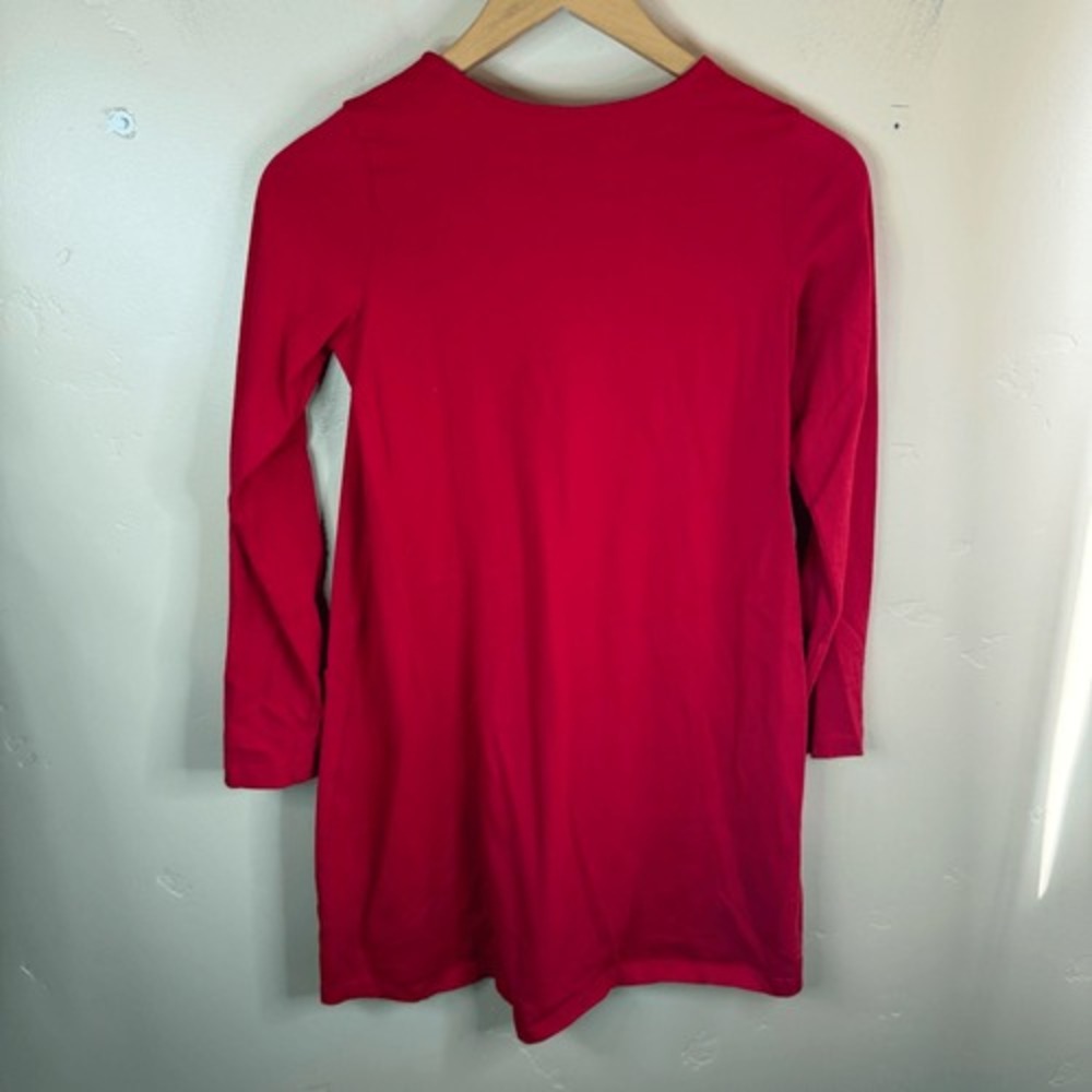 NWOT Hanna Andersson Girls Red‎ Pullover Pocket Dress Decal Size 150CM or US 12 - Picture 5 of 5